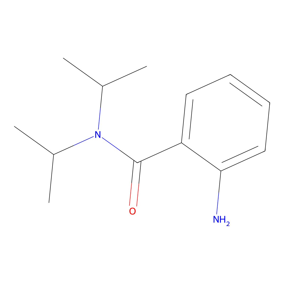 2-amino-N,N-diisopropylbenzamide molecular structure, CAS 103794-66-7