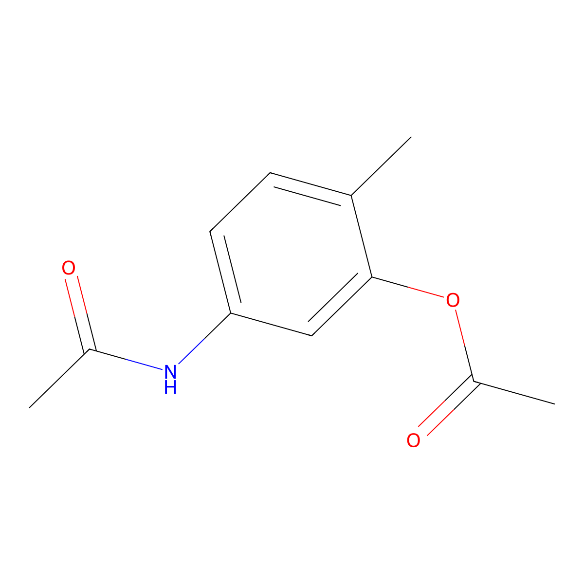 N-[3-(Acetyloxy)-4-methylphenyl]acetamide molecular structure, CAS 103796-14-1