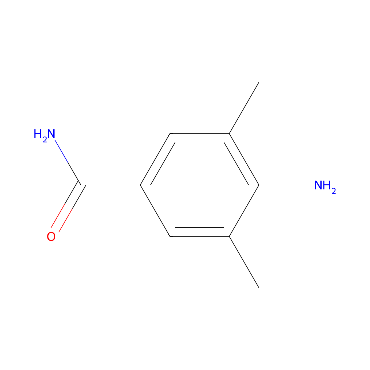 4-Amino-3,5-dimethylbenzamide molecular structure, CAS 103796-44-7