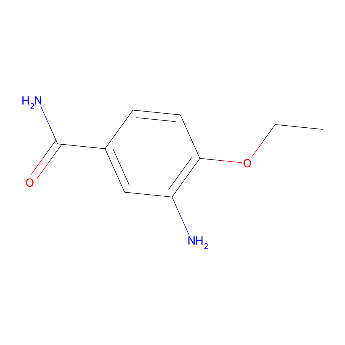 3-Amino-4-ethoxybenzamide molecular structure, CAS 103796-65-2