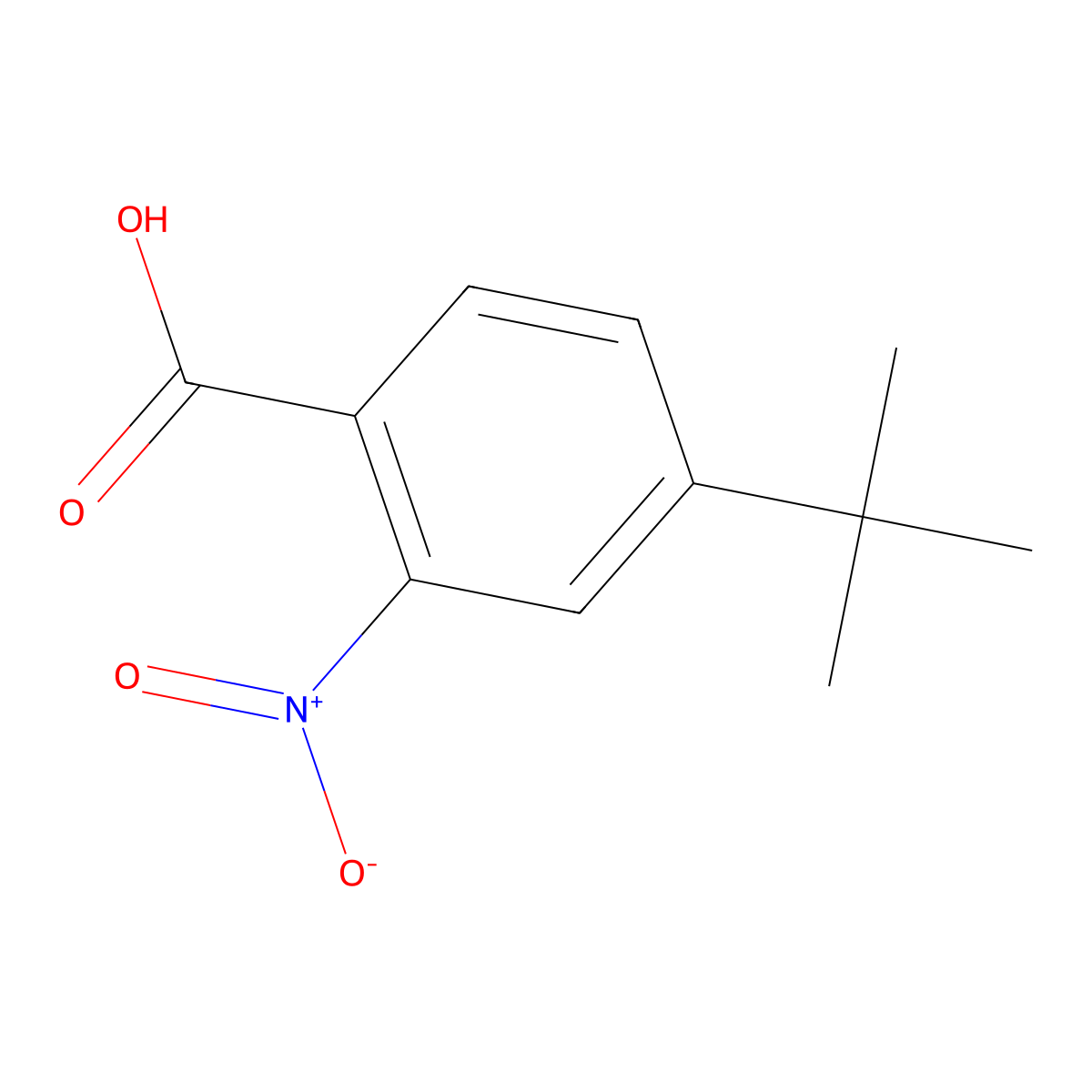 4-Tert-butyl-2-nitrobenzoic acid molecular structure, CAS 103797-19-9