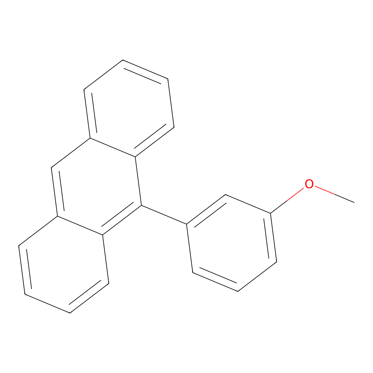 3-(Anthracen-9-yl)phenyl methyl ether molecular structure, CAS 1038-72-8