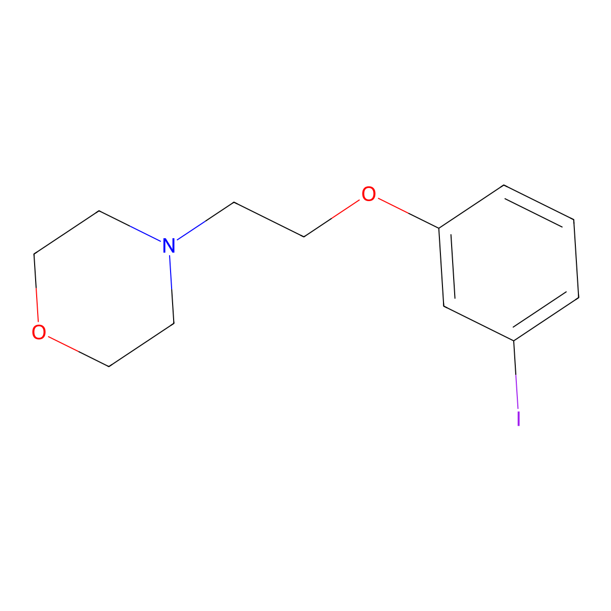 4-[2-(3-Iodophenoxy)ethyl]morpholine molecular structure, CAS 103808-70-4