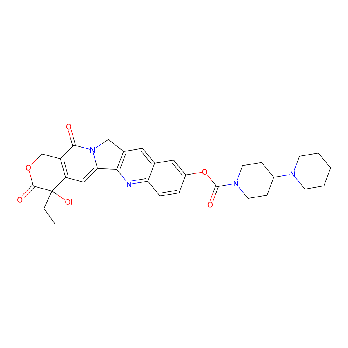 11-Desethyl Irinotecan molecular structure, CAS 103816-16-6