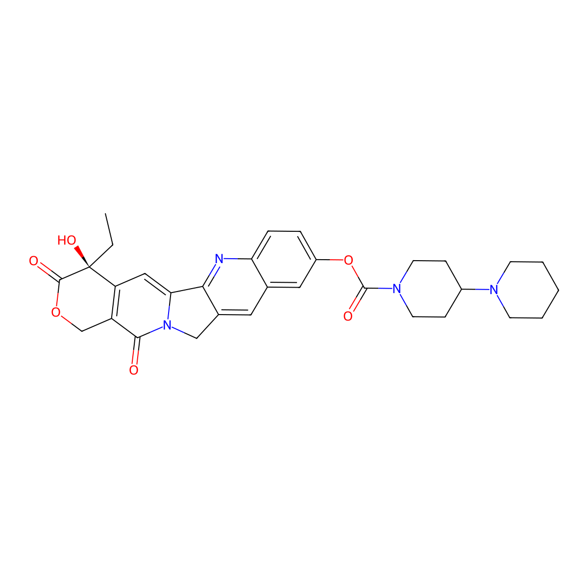 11-Desethyl Irinotecan molecular structure, CAS 103816-16-6