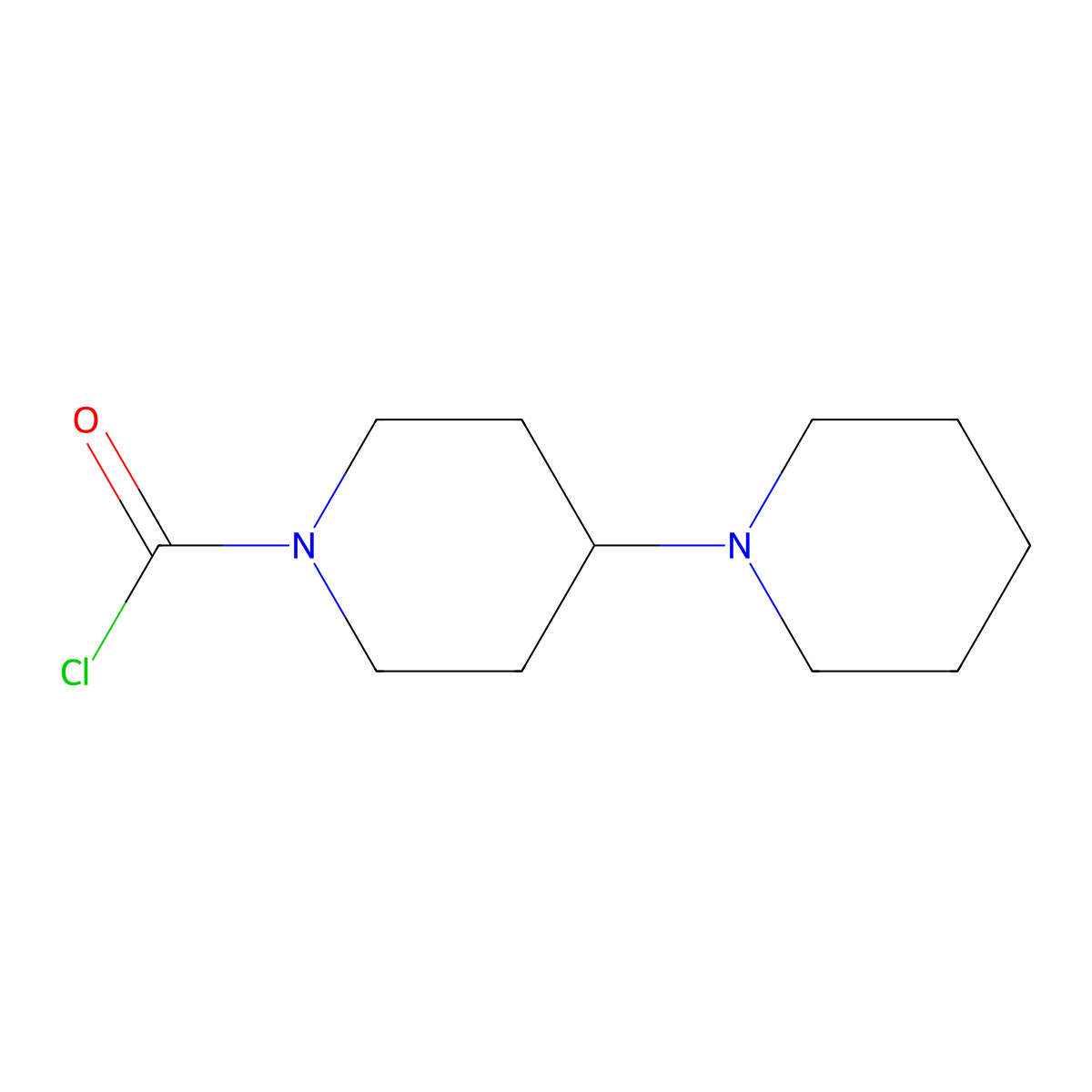 4-Piperidinopiperidine-1-carbonyl chloride molecular structure, CAS 103816-19-9