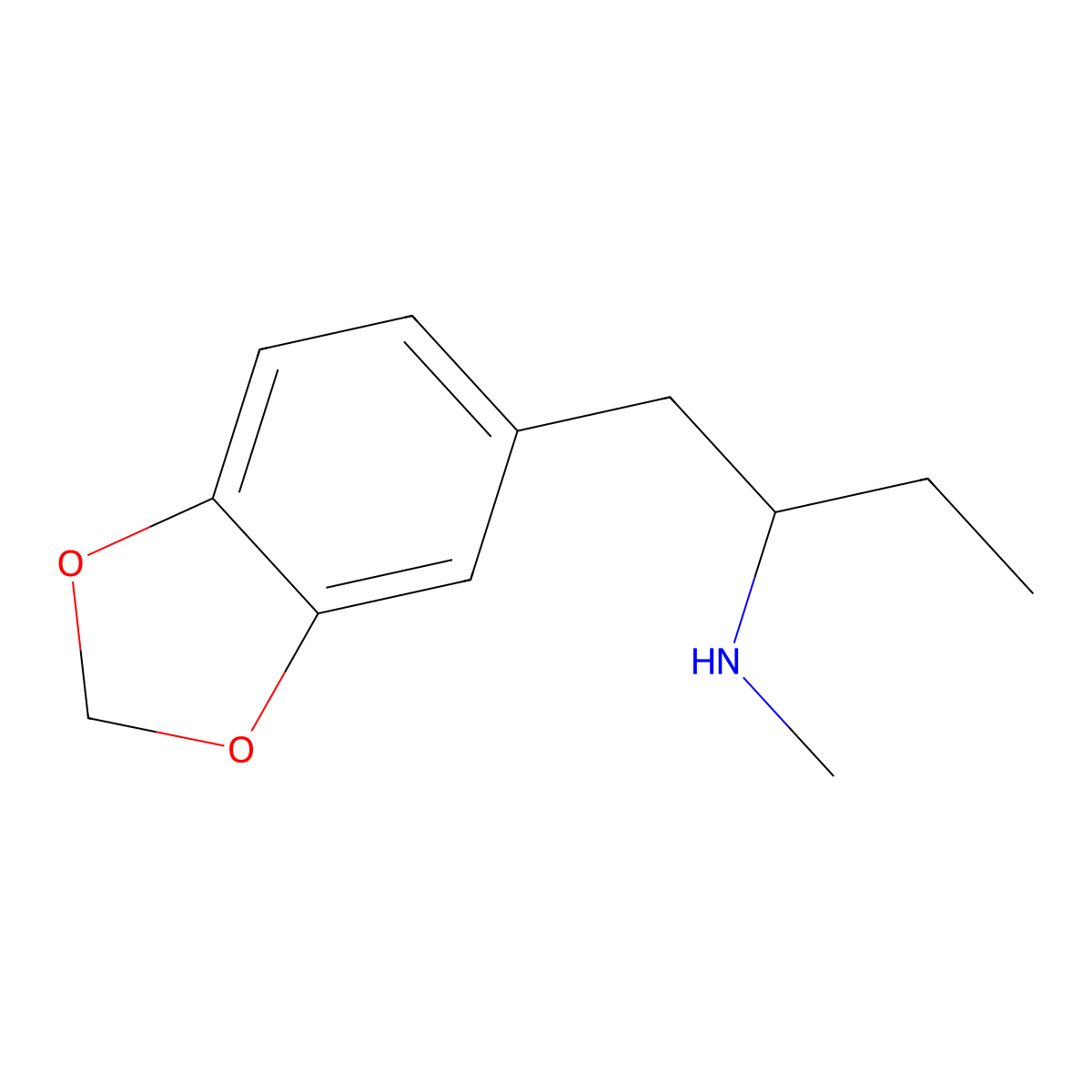 N-methyl-1-(1,3-benzodioxol-5-yl)-2-butanamine molecular structure, CAS 103818-46-8