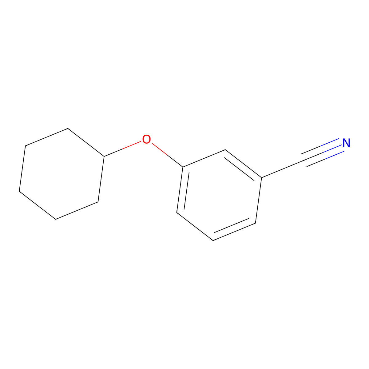 3-(Cyclohexyloxy)benzonitrile molecular structure, CAS 1038215-42-7