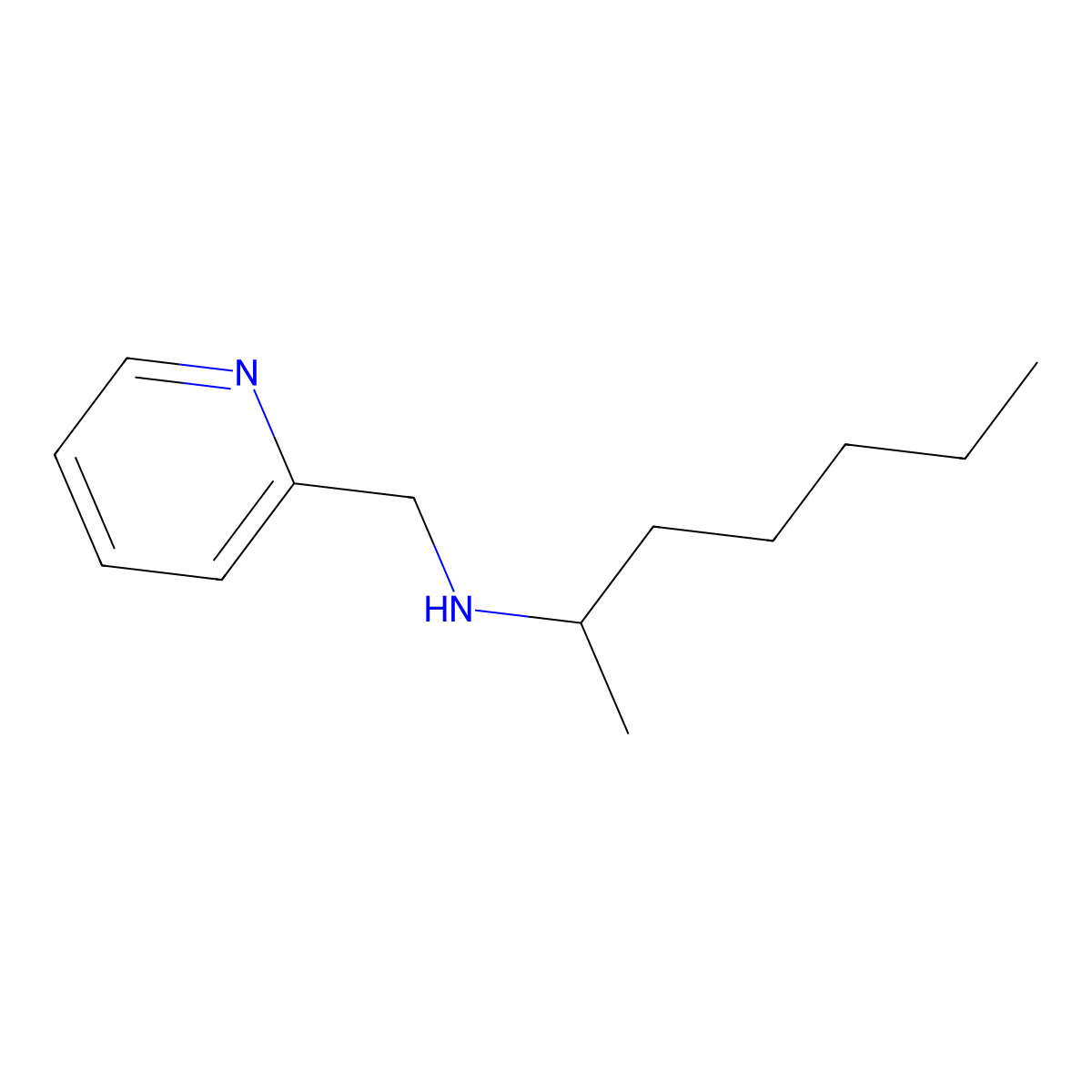 (Heptan-2-yl)[(pyridin-2-yl)methyl]amine molecular structure, CAS 1038223-03-8