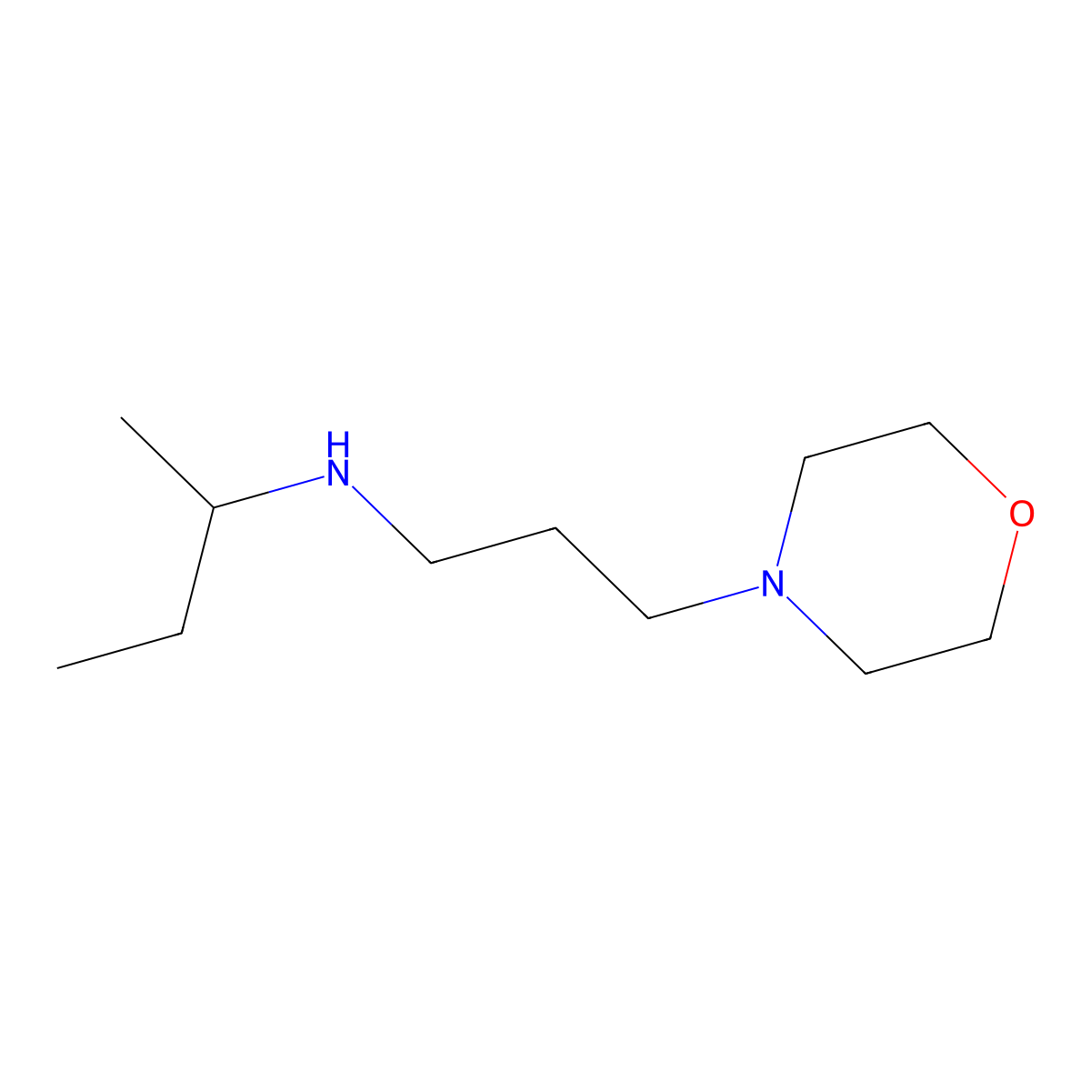 (Butan-2-yl)[3-(morpholin-4-yl)propyl]amine molecular structure, CAS 1038234-69-3