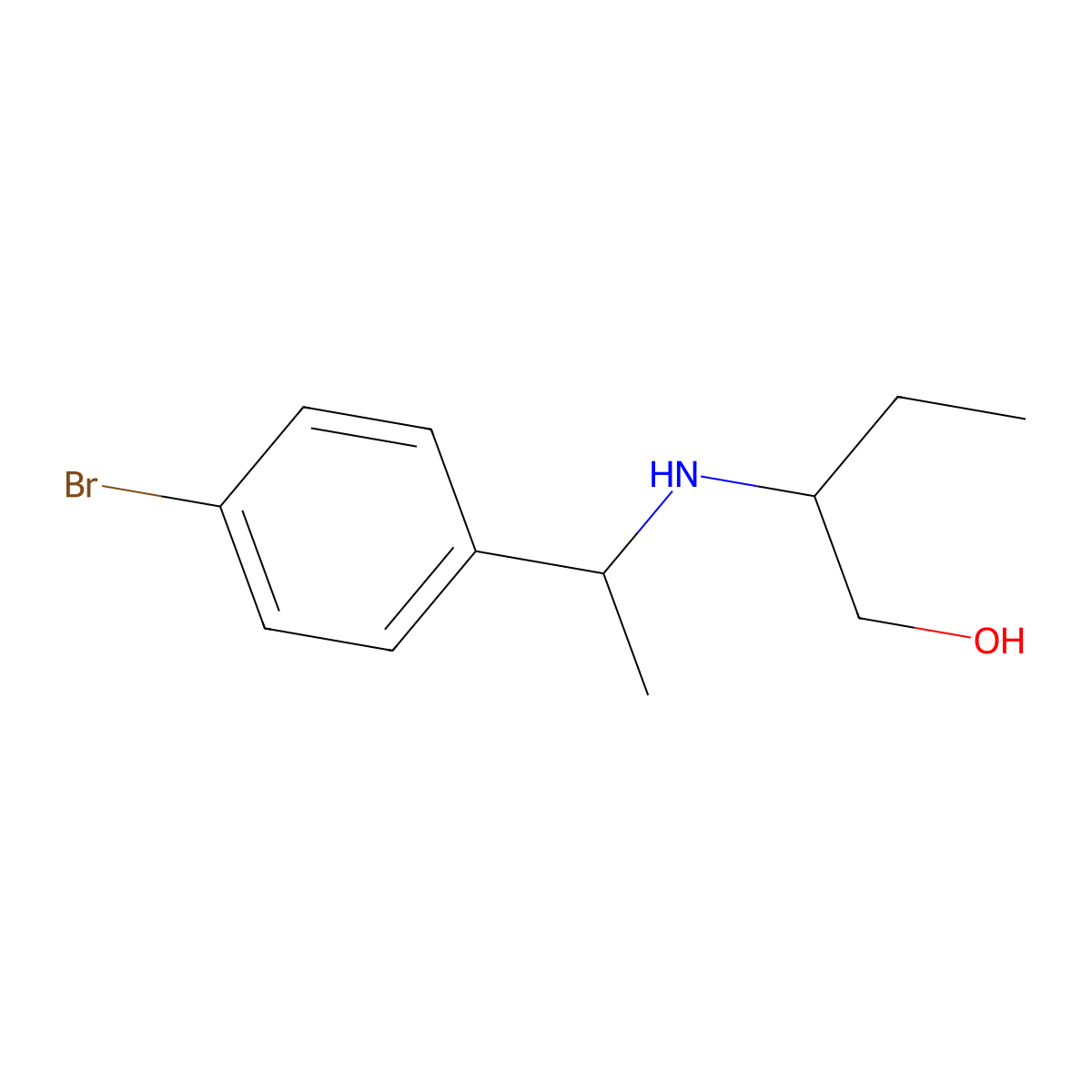 2-{[1-(4-Bromophenyl)ethyl]amino}butan-1-ol molecular structure, CAS 1038234-84-2