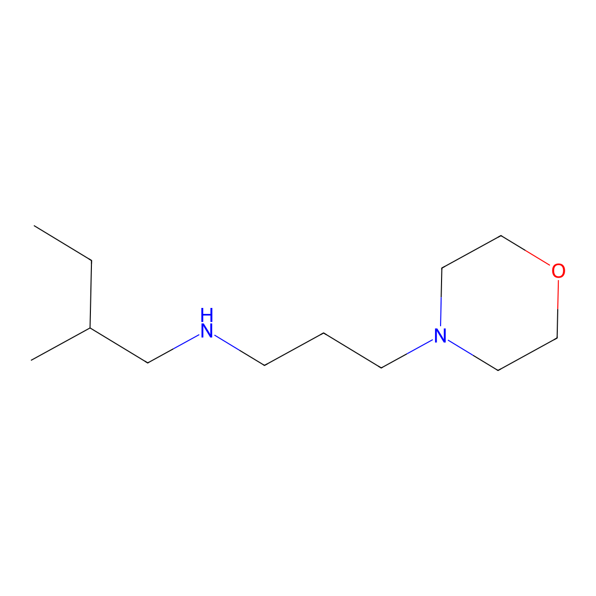 (2-Methylbutyl)[3-(morpholin-4-yl)propyl]amine molecular structure, CAS 1038235-18-5