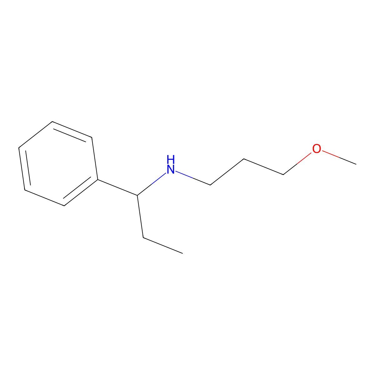 (3-Methoxypropyl)(1-phenylpropyl)amine molecular structure, CAS 1038236-27-9
