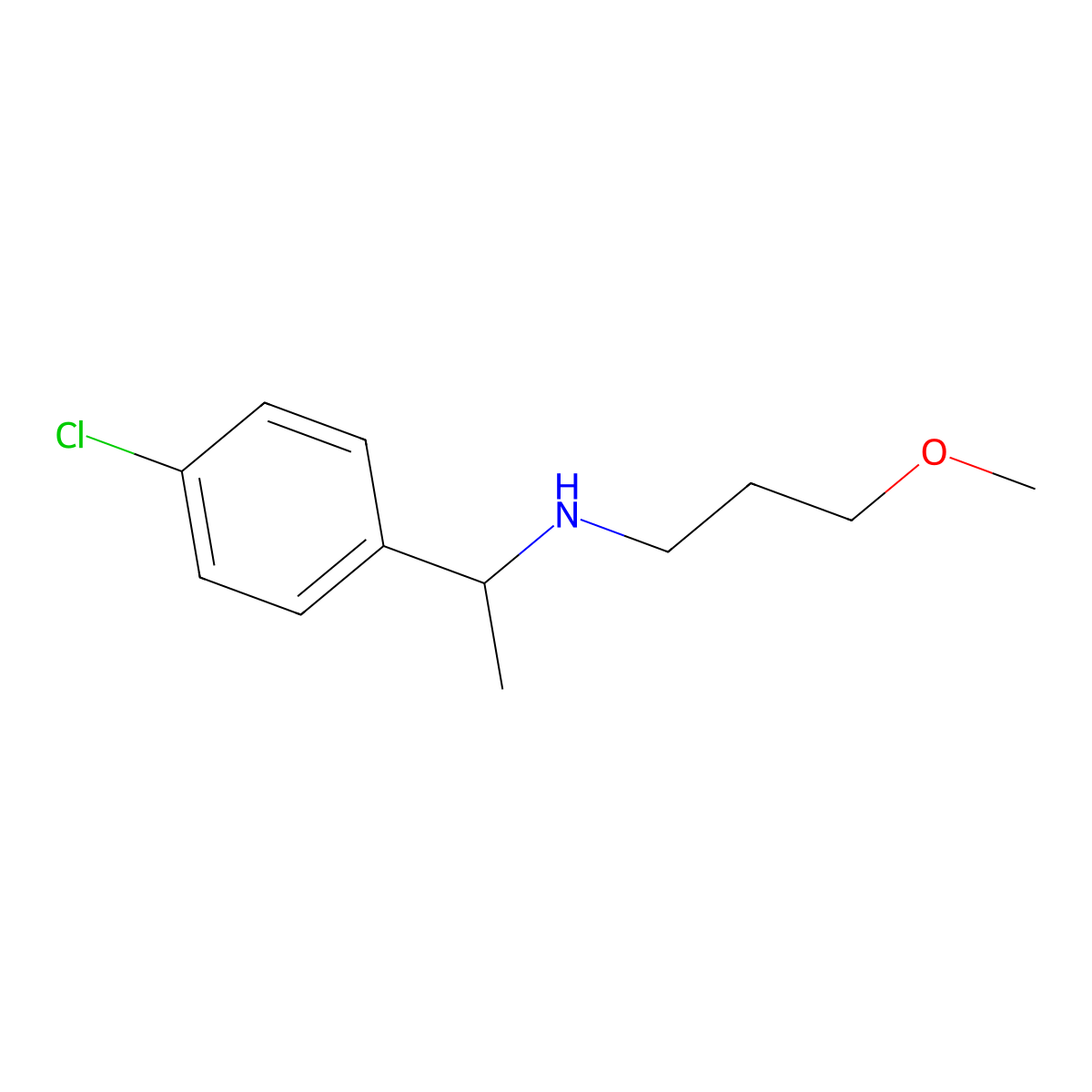 [1-(4-Chlorophenyl)ethyl](3-methoxypropyl)amine molecular structure, CAS 1038236-34-8