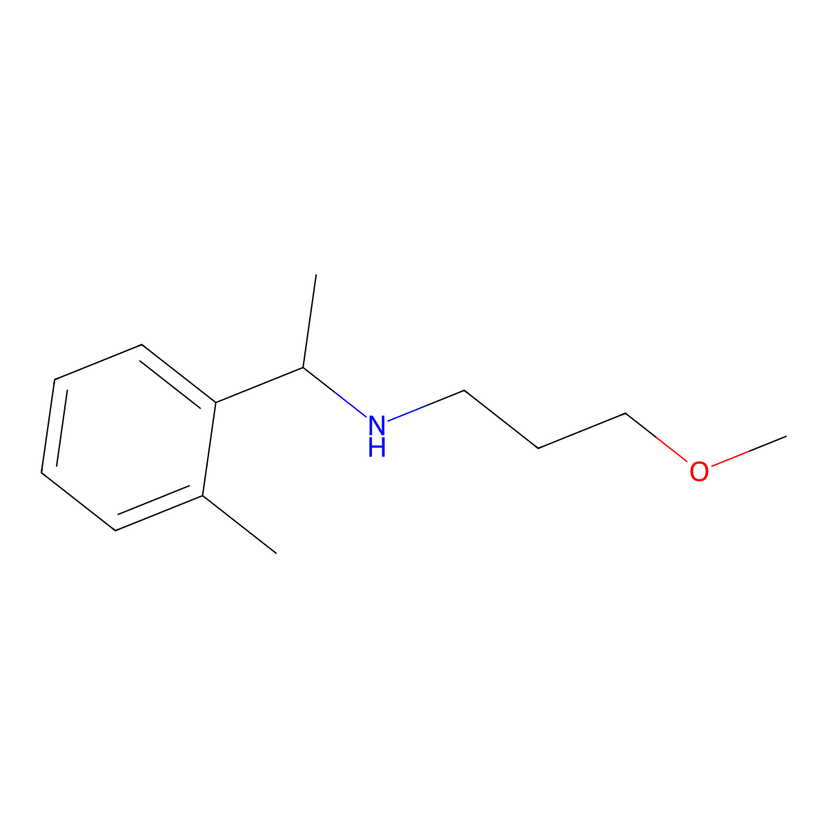 (3-Methoxypropyl)[1-(2-methylphenyl)ethyl]amine molecular structure, CAS 1038237-22-7
