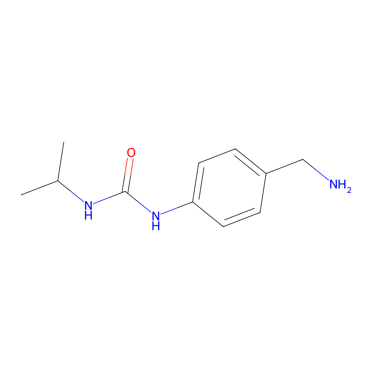 1-(4-(Aminomethyl)phenyl)-3-(propan-2-yl)urea molecular structure, CAS 1038238-22-0