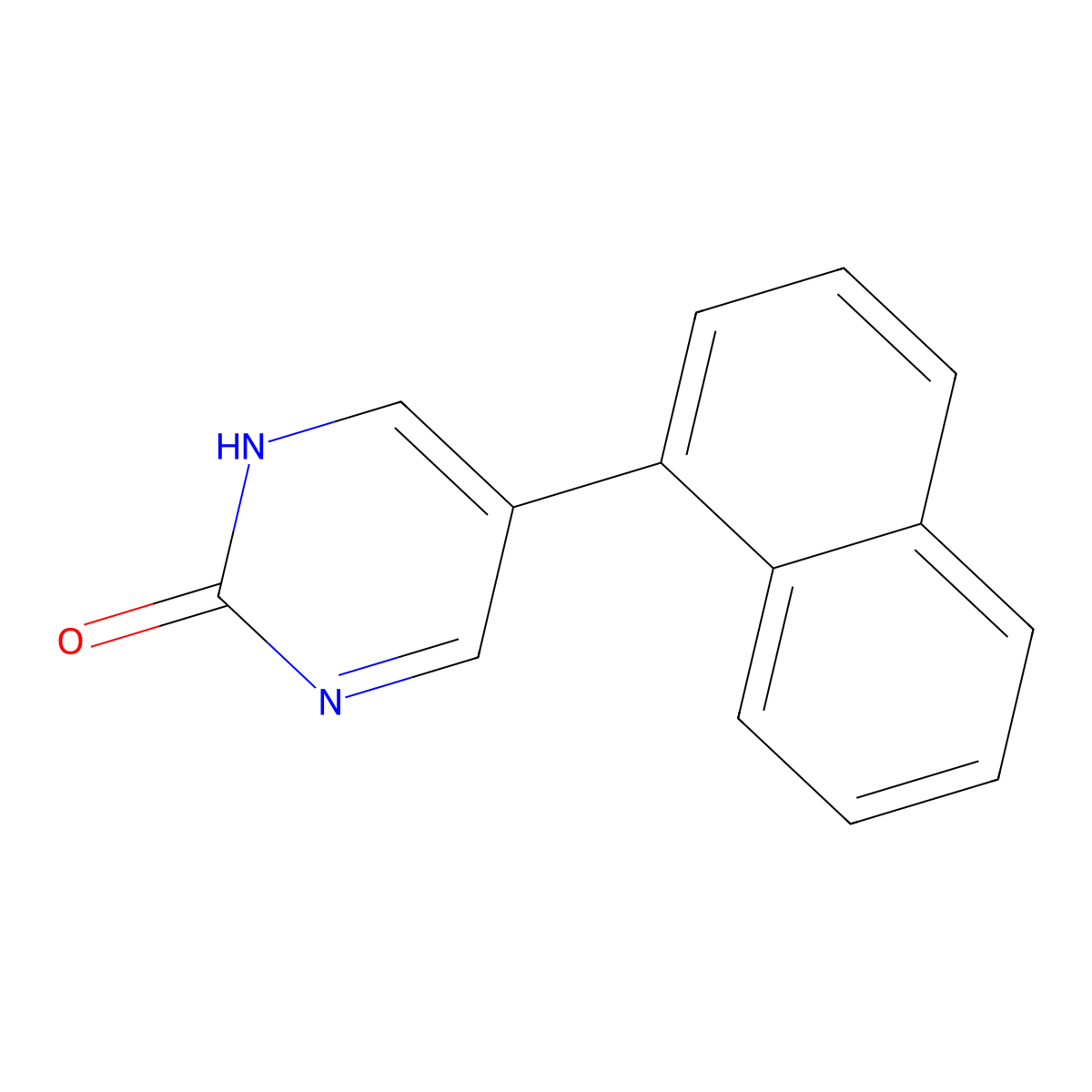 5-(Naphthalen-1-yl)pyrimidin-2-ol molecular structure, CAS 103824-19-7