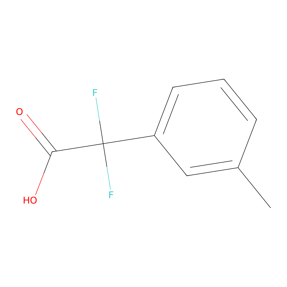 2,2-Difluoro-2-(3-methylphenyl)acetic acid molecular structure, CAS 1038247-17-4