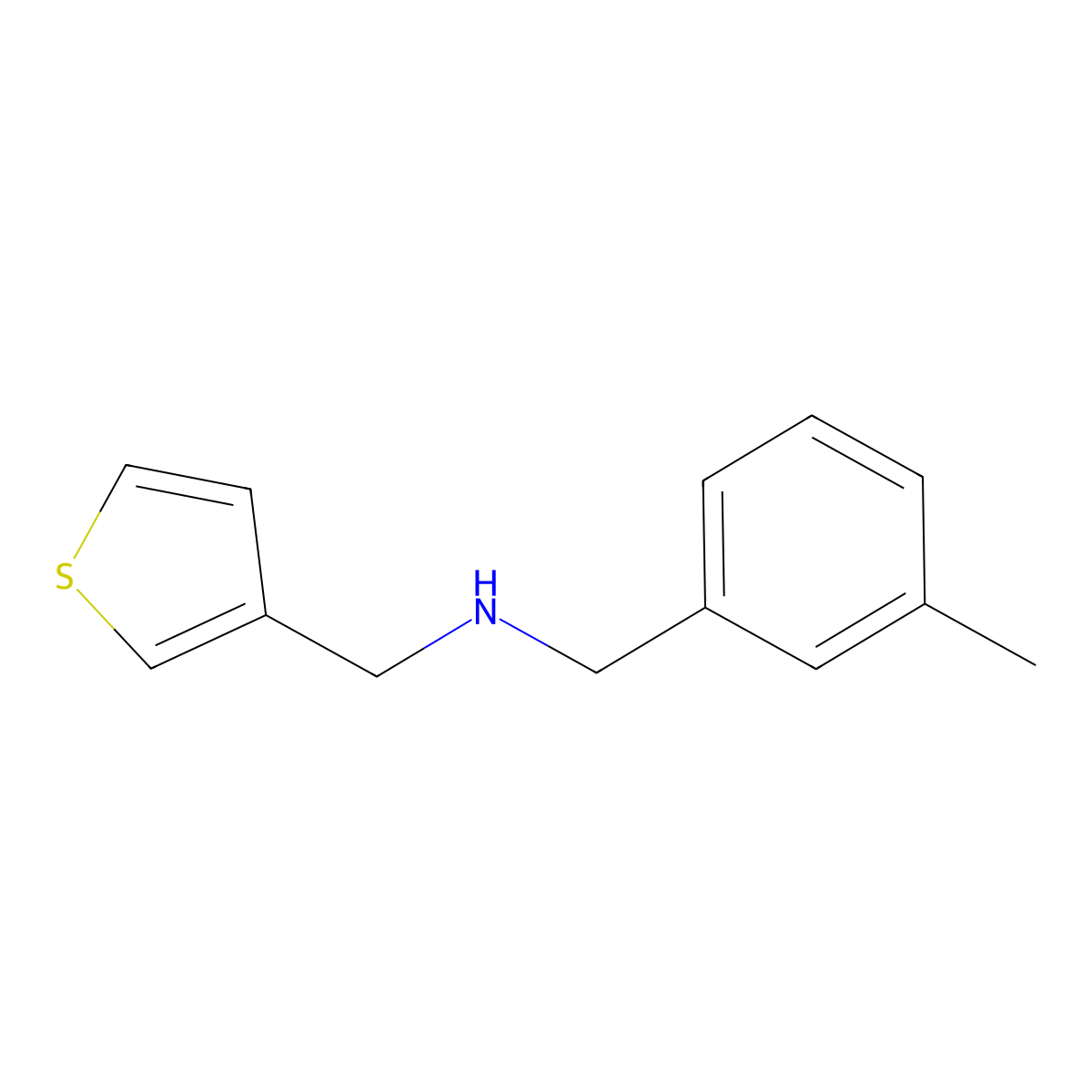 N-[(3-Methylphenyl)methyl]-3-thiophenemethanamine molecular structure, CAS 1038247-18-5