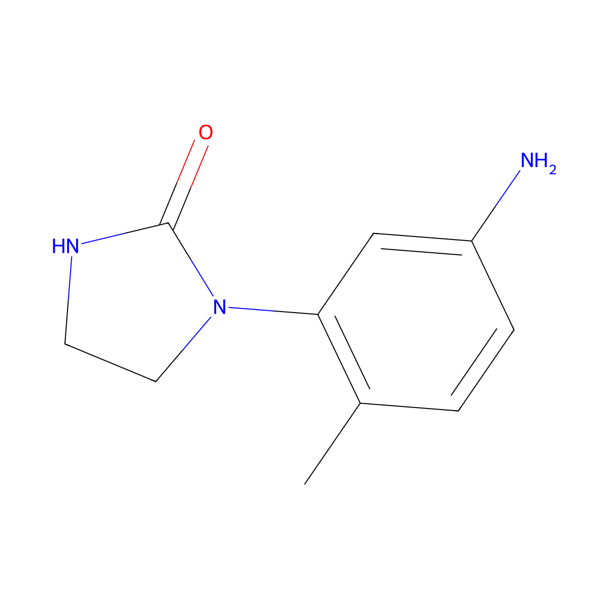 1-(5-Amino-2-methylphenyl)imidazolidin-2-one molecular structure, CAS 1038247-53-8