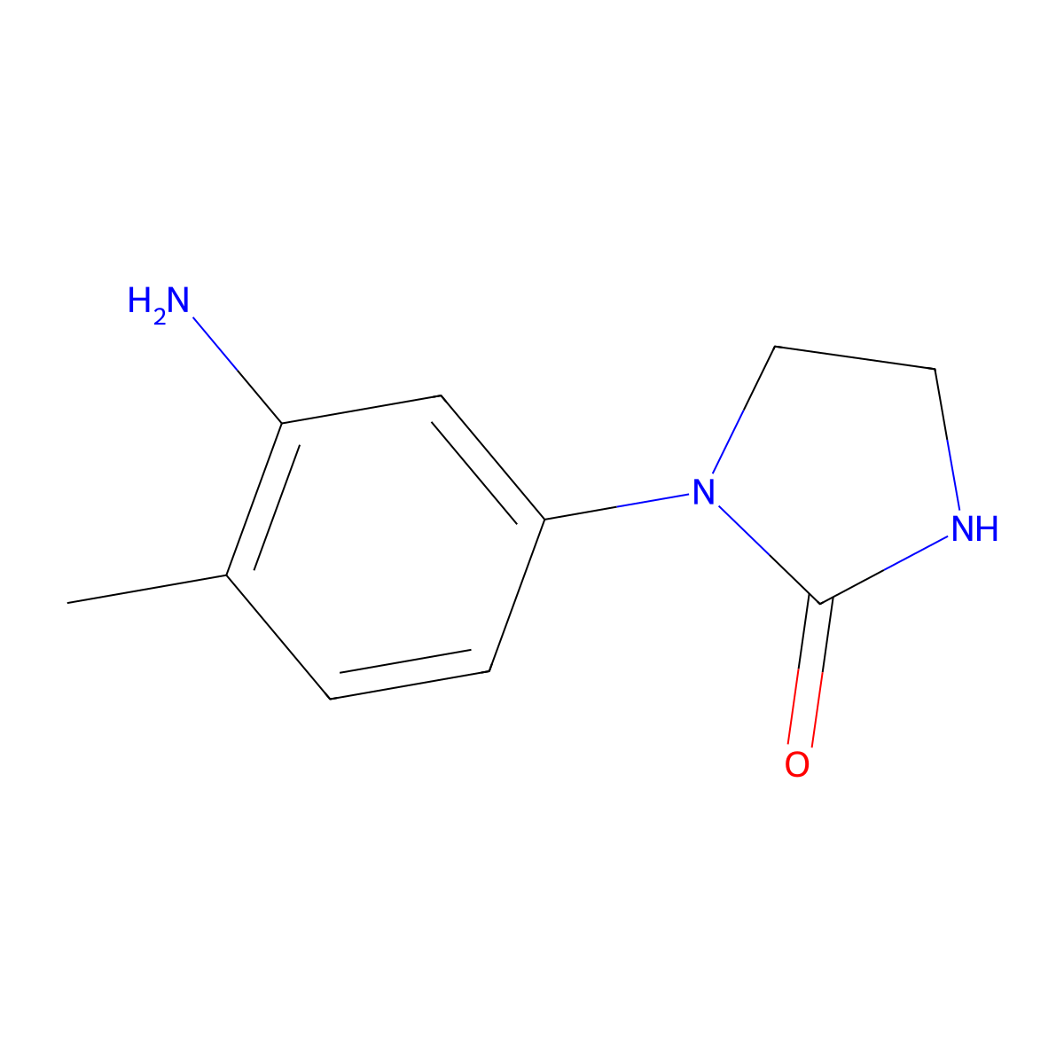 1-(3-Amino-4-methylphenyl)imidazolidin-2-one molecular structure, CAS 1038247-59-4