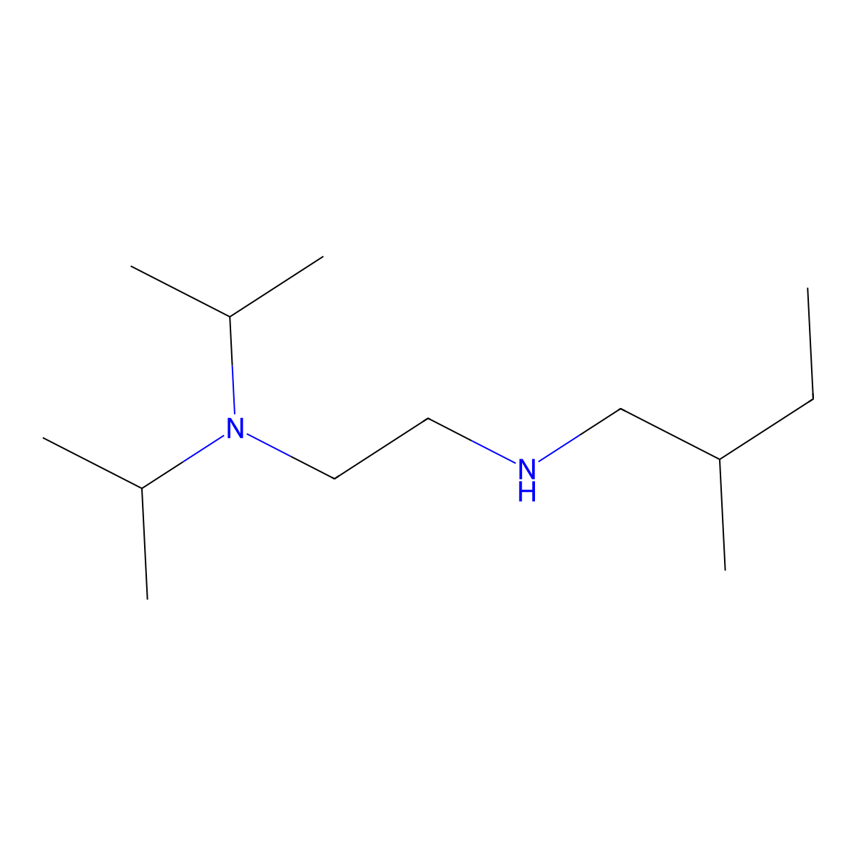 {2-[Bis(propan-2-yl)amino]ethyl}(2-methylbutyl)amine molecular structure, CAS 1038254-44-2