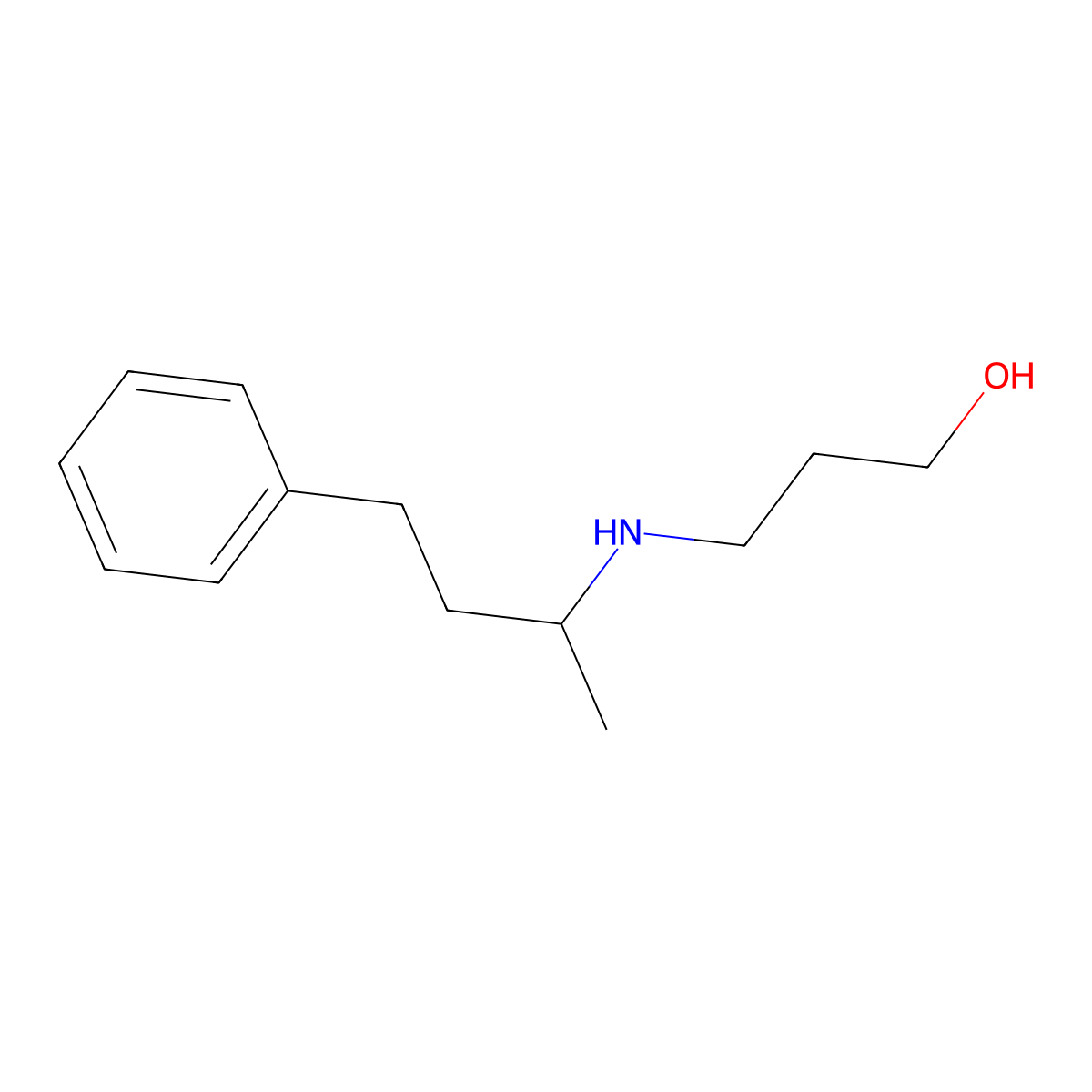 3-[(4-Phenylbutan-2-yl)amino]propan-1-ol molecular structure, CAS 1038254-65-7