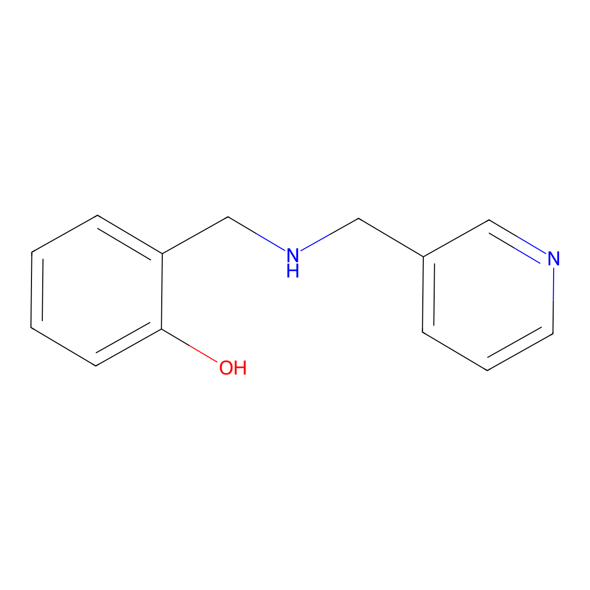 2-(((Pyridin-3-ylmethyl)amino)methyl)phenol molecular structure, CAS 1038255-72-9