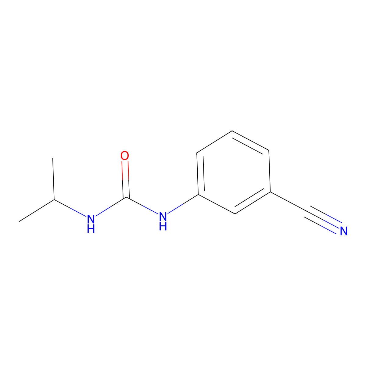 1-(3-Cyanophenyl)-3-(propan-2-yl)urea molecular structure, CAS 1038255-83-2