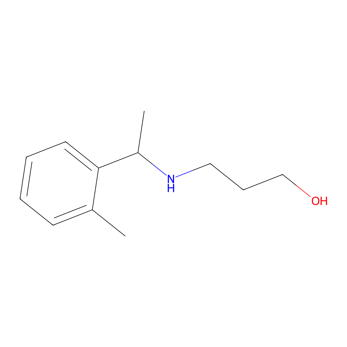 3-{[1-(2-Methylphenyl)ethyl]amino}propan-1-ol molecular structure, CAS 1038255-85-4