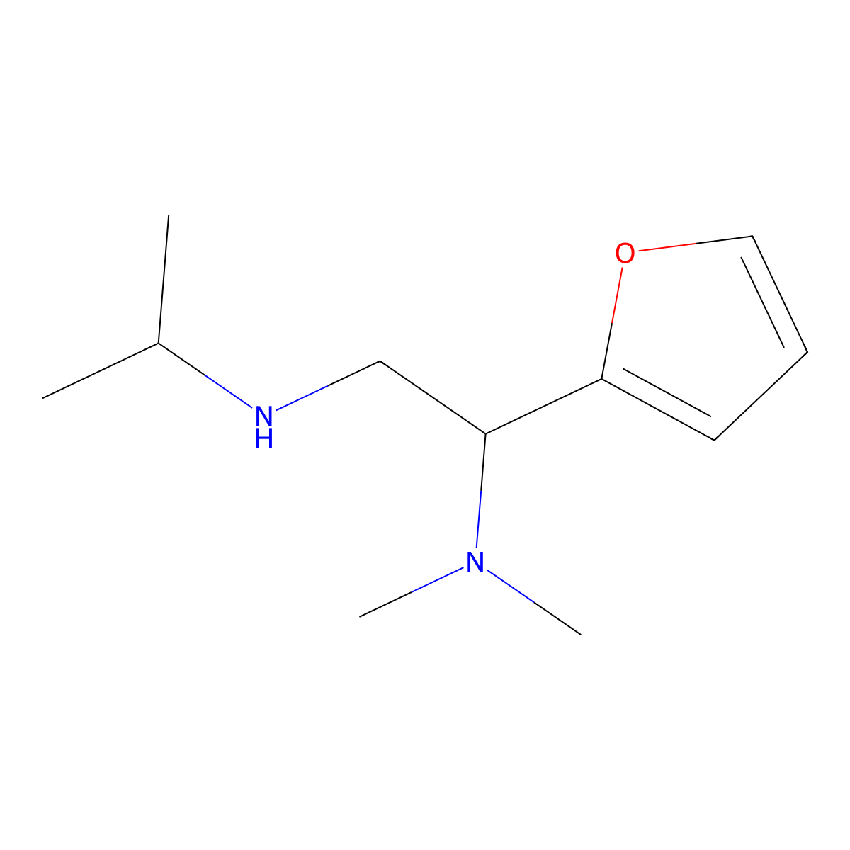 [2-(Dimethylamino)-2-(furan-2-yl)ethyl](propan-2-yl)amine molecular structure, CAS 1038256-10-8