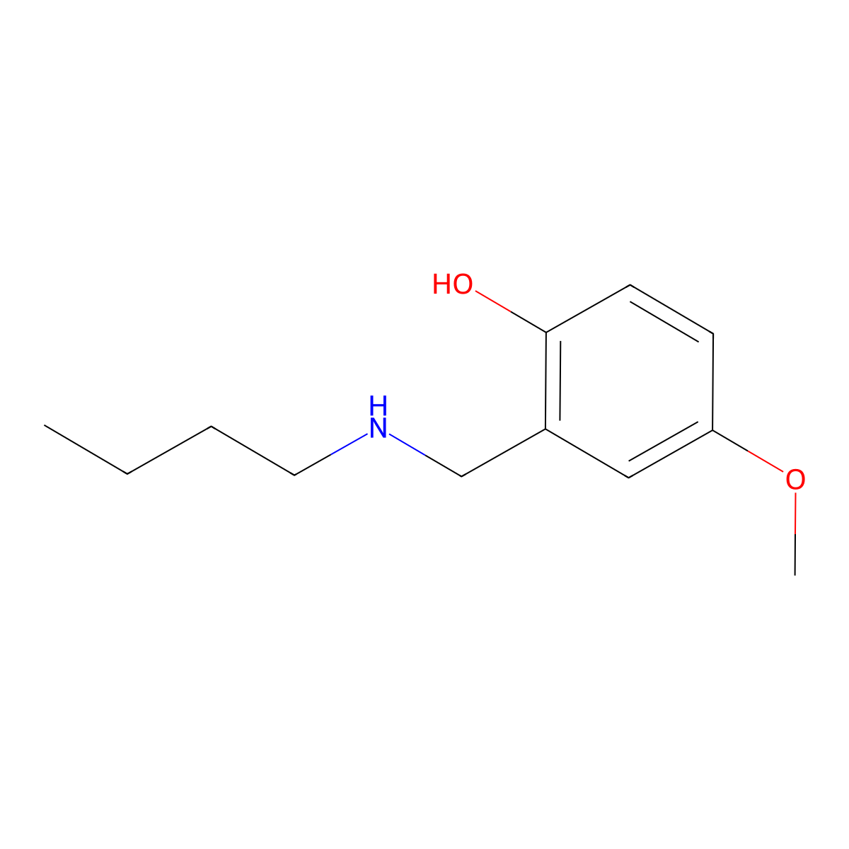 2-[(Butylamino)methyl]-4-methoxyphenol molecular structure, CAS 1038259-06-1