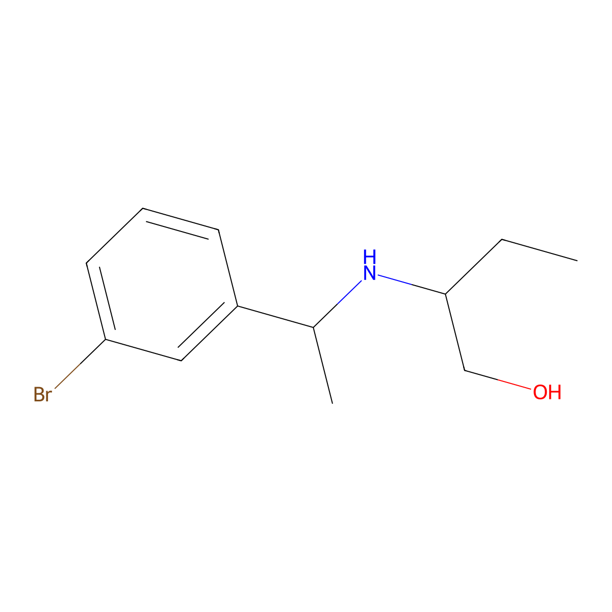 2-{[1-(3-Bromophenyl)ethyl]amino}butan-1-ol molecular structure, CAS 1038259-82-3