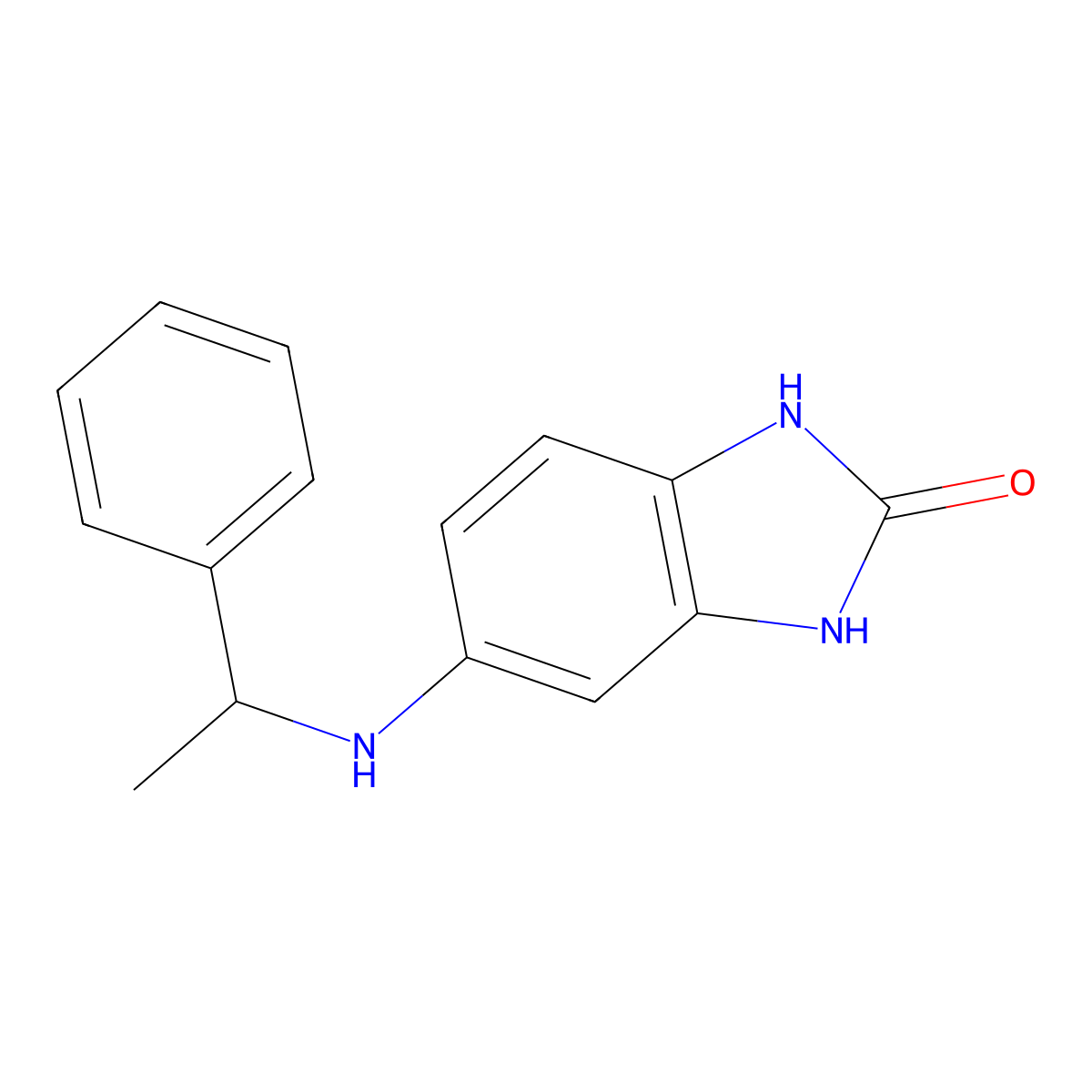 5-[(1-phenylethyl)amino]-2,3-dihydro-1H-1,3-benzodiazol-2-one molecular structure, CAS 1038265-86-9