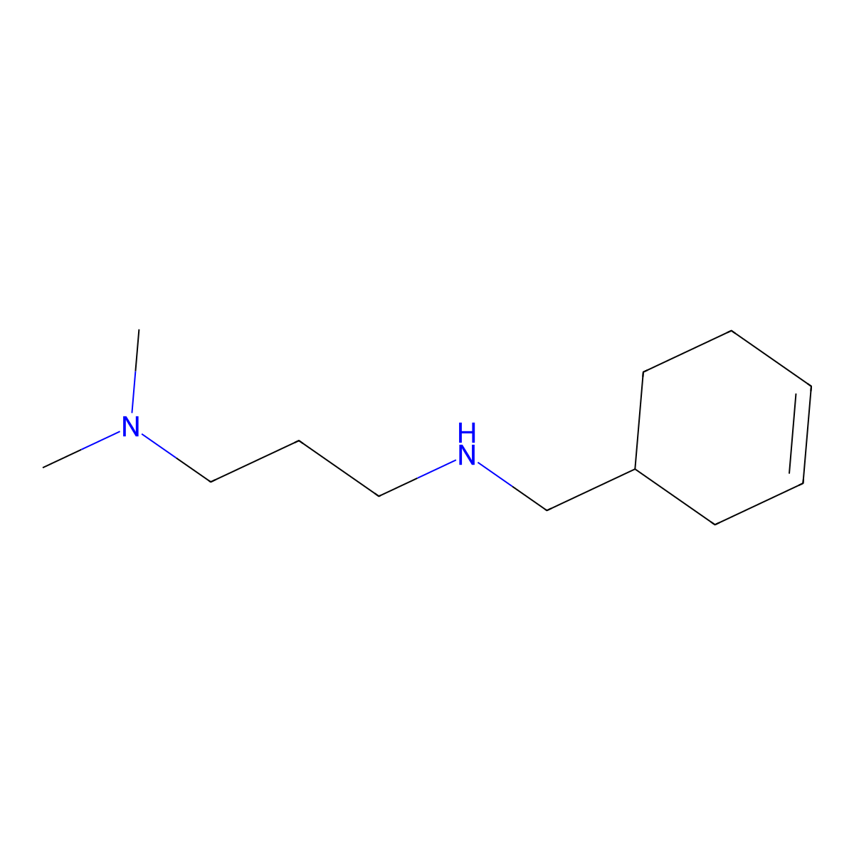 [(Cyclohex-3-en-1-yl)methyl][3-(dimethylamino)propyl]amine molecular structure, CAS 1038266-65-7