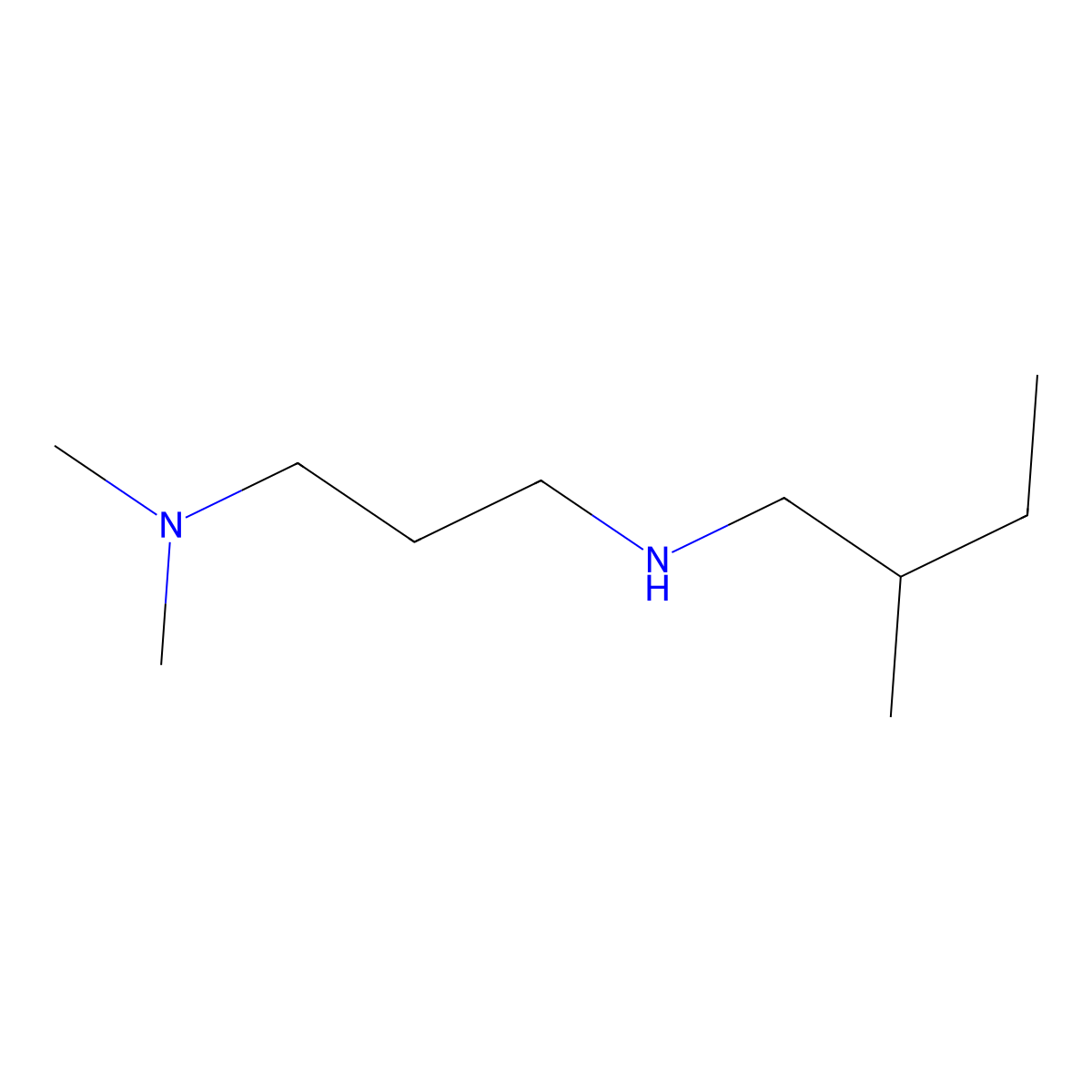 [3-(Dimethylamino)propyl](2-methylbutyl)amine molecular structure, CAS 1038266-85-1