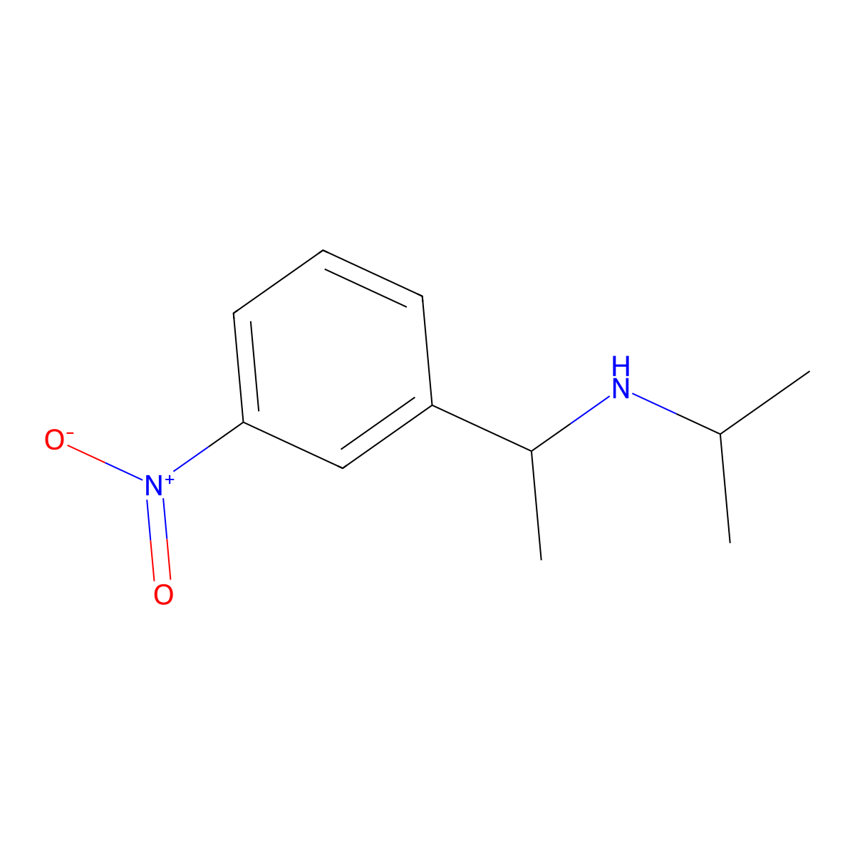 [1-(3-Nitrophenyl)ethyl](propan-2-yl)amine molecular structure, CAS 1038272-09-1
