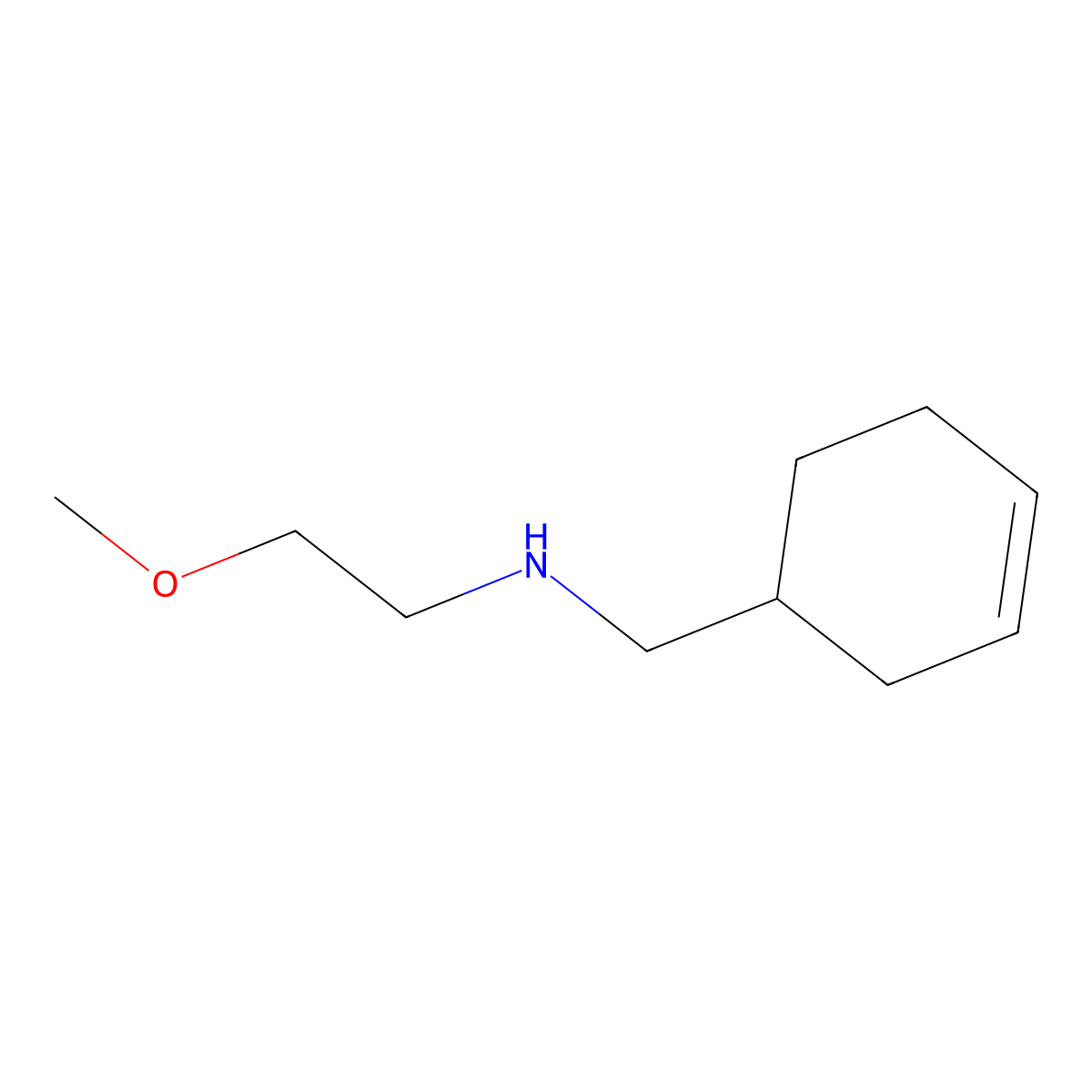 [(Cyclohex-3-en-1-yl)methyl](2-methoxyethyl)amine molecular structure, CAS 1038272-21-7
