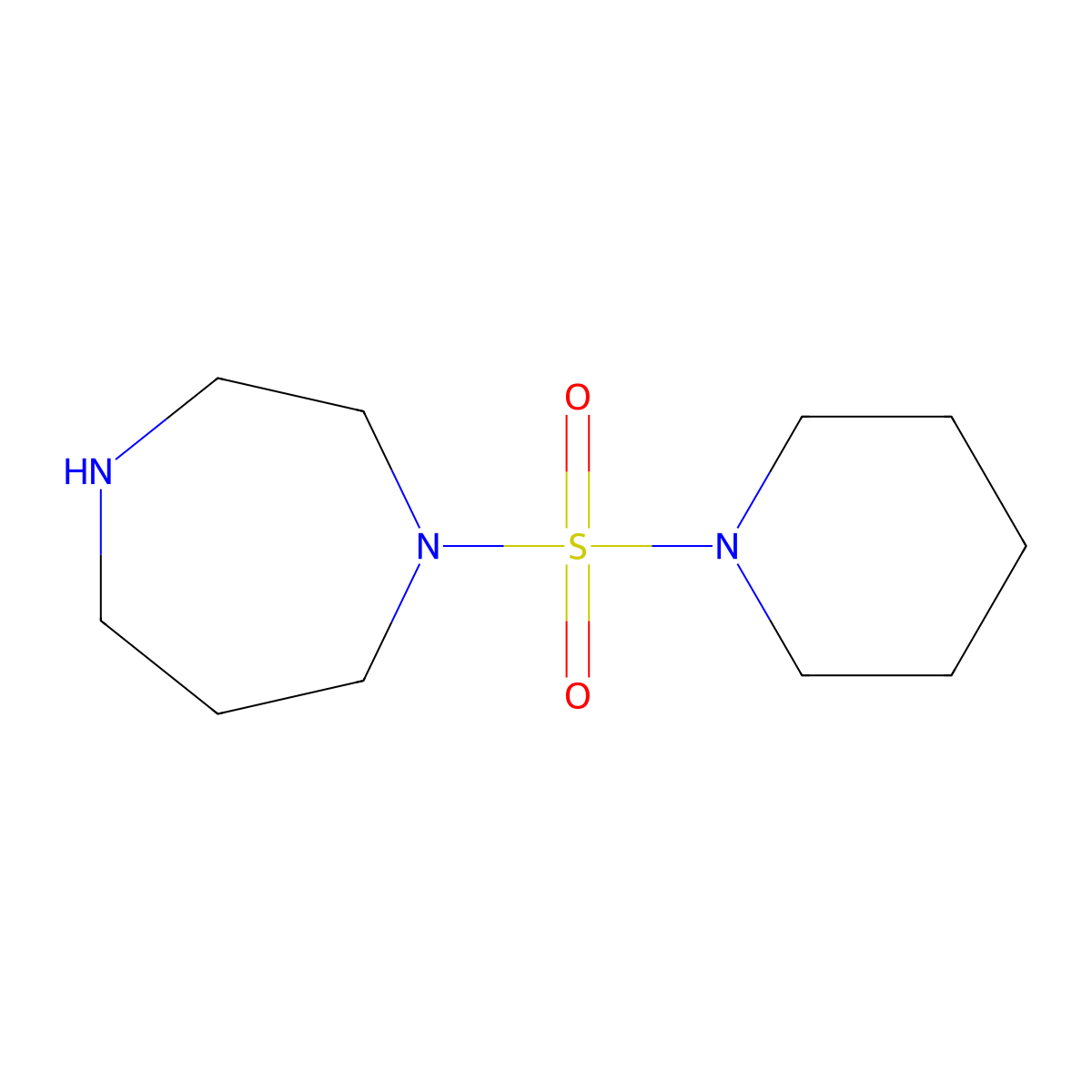 1-(Piperidin-1-ylsulfonyl)-1,4-diazepane molecular structure, CAS 1038273-91-4