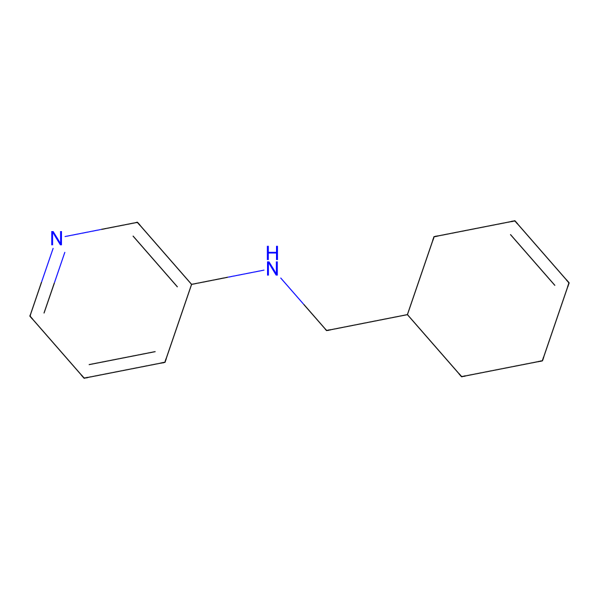 N-[(cyclohex-3-en-1-yl)methyl]pyridin-3-amine molecular structure, CAS 1038274-67-7