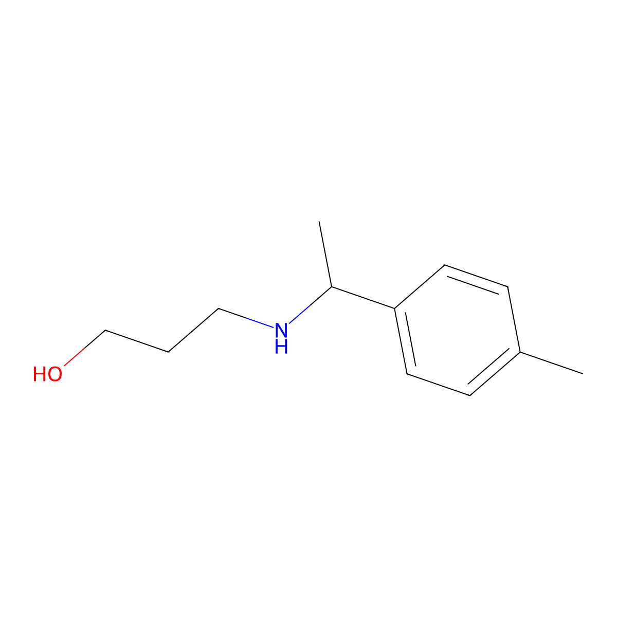 3-{[1-(4-Methylphenyl)ethyl]amino}propan-1-ol molecular structure, CAS 1038278-06-6