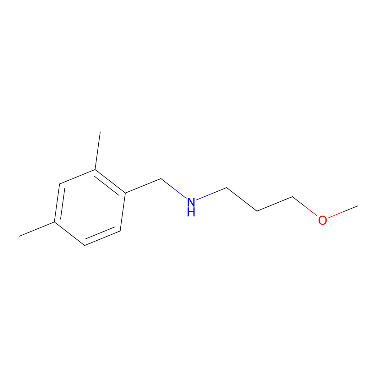 [(2,4-Dimethylphenyl)methyl](3-methoxypropyl)amine molecular structure, CAS 1038279-85-4
