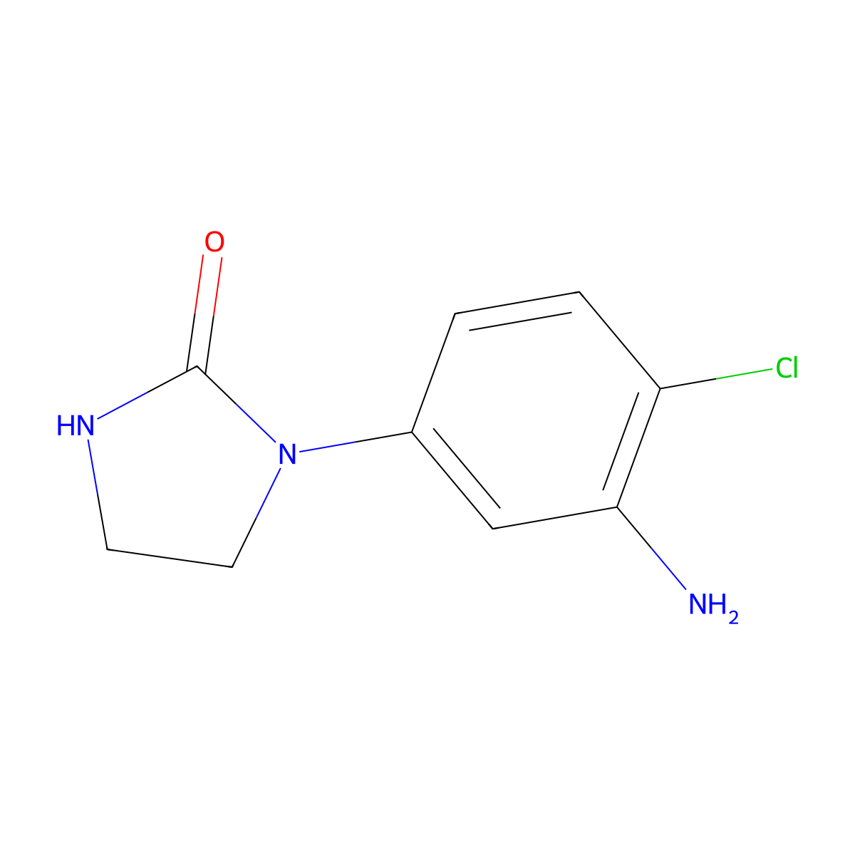 1-(3-Amino-4-chlorophenyl)imidazolidin-2-one molecular structure, CAS 1038282-69-7