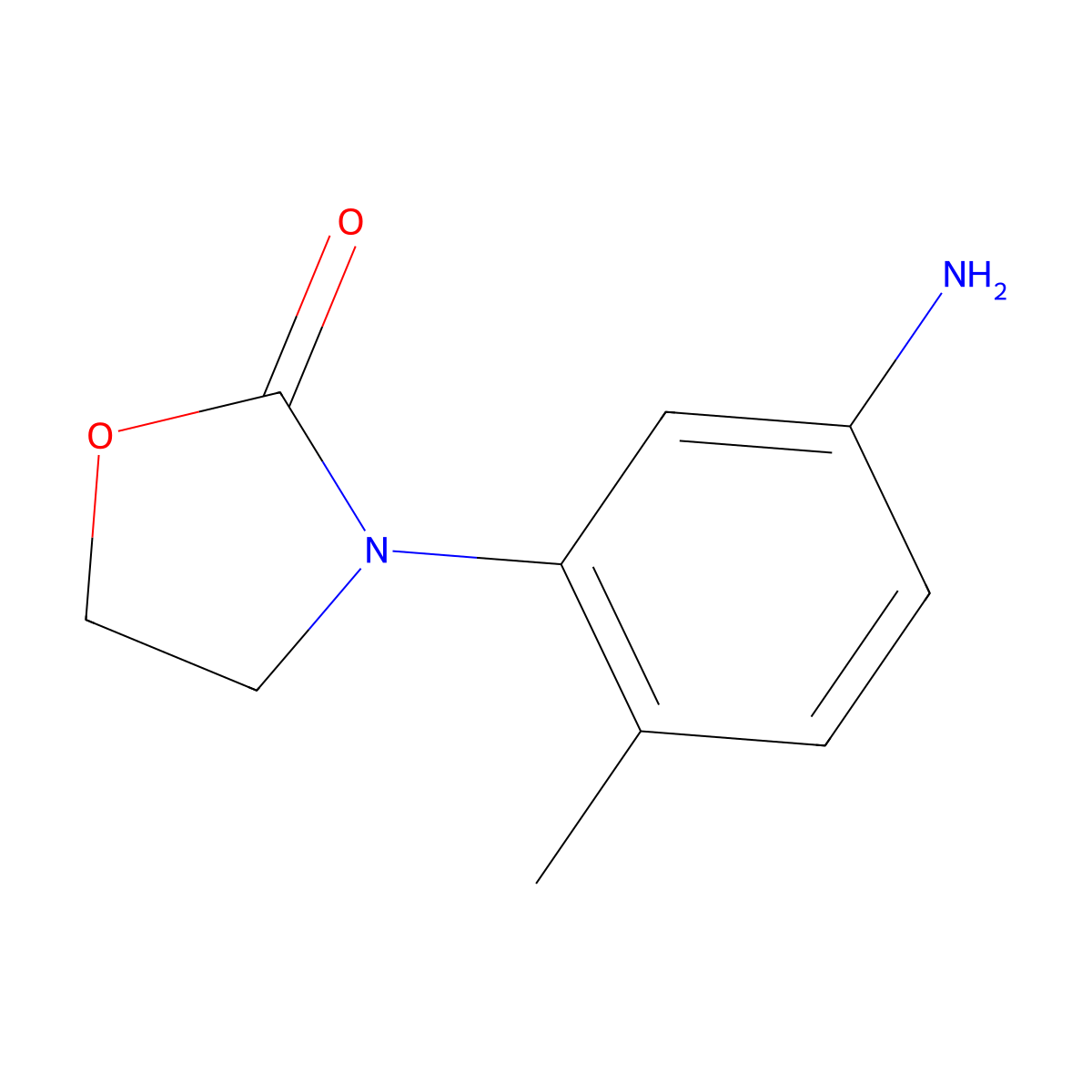 3-(5-Amino-2-methylphenyl)-1,3-oxazolidin-2-one molecular structure, CAS 1038282-99-3