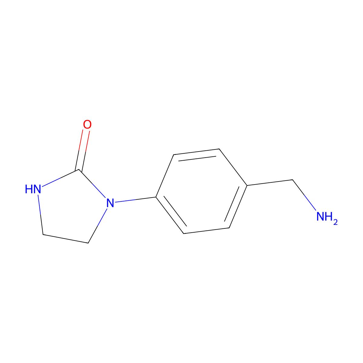 1-[4-(Aminomethyl)phenyl]imidazolidin-2-one molecular structure, CAS 1038283-11-2