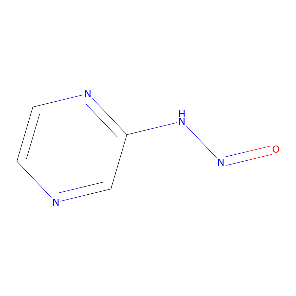 Pyrazine-2-diazohydroxide molecular structure, CAS 103829-56-7