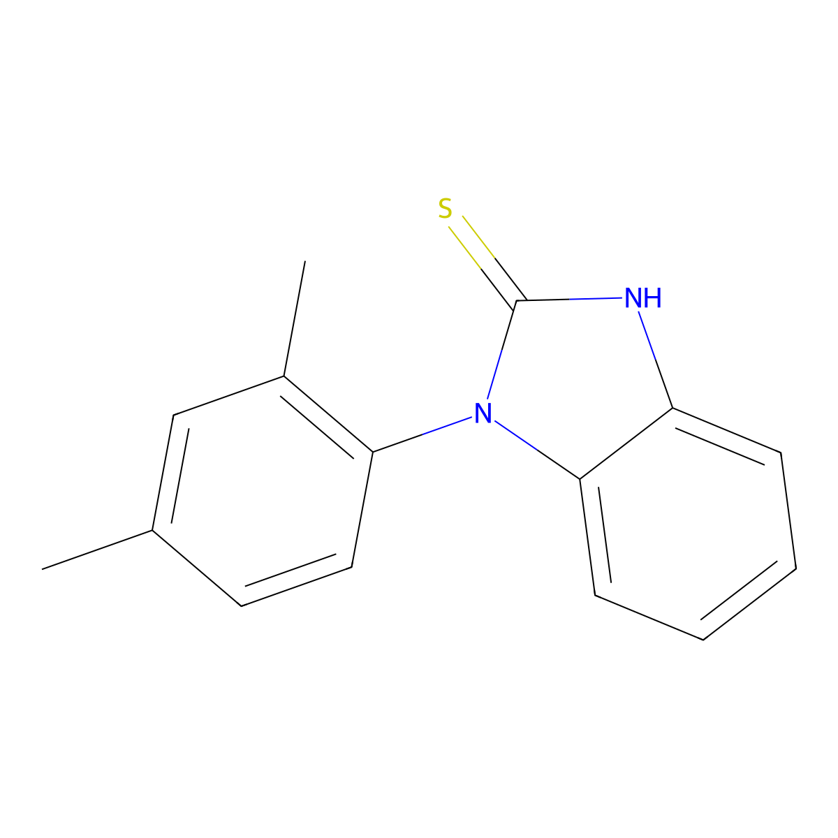 1-(2,4-dimethylphenyl)-1H-1,3-benzodiazole-2-thiol molecular structure, CAS 1038302-66-7