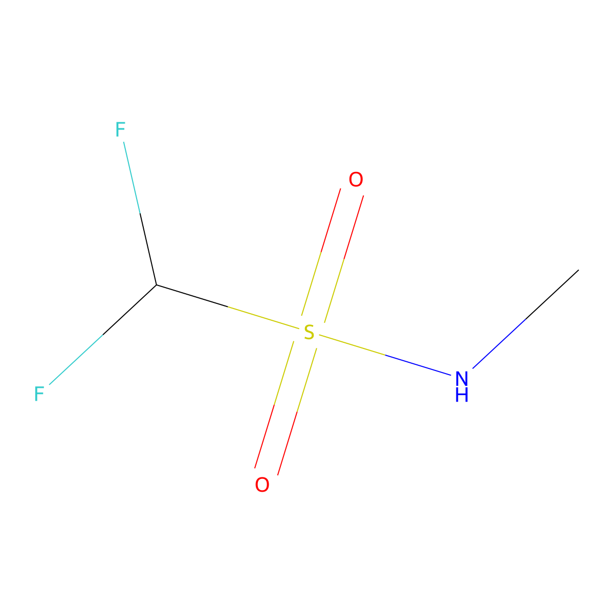 1,1-difluoro-N-methylmethanesulfonamide molecular structure, CAS 1038306-70-5