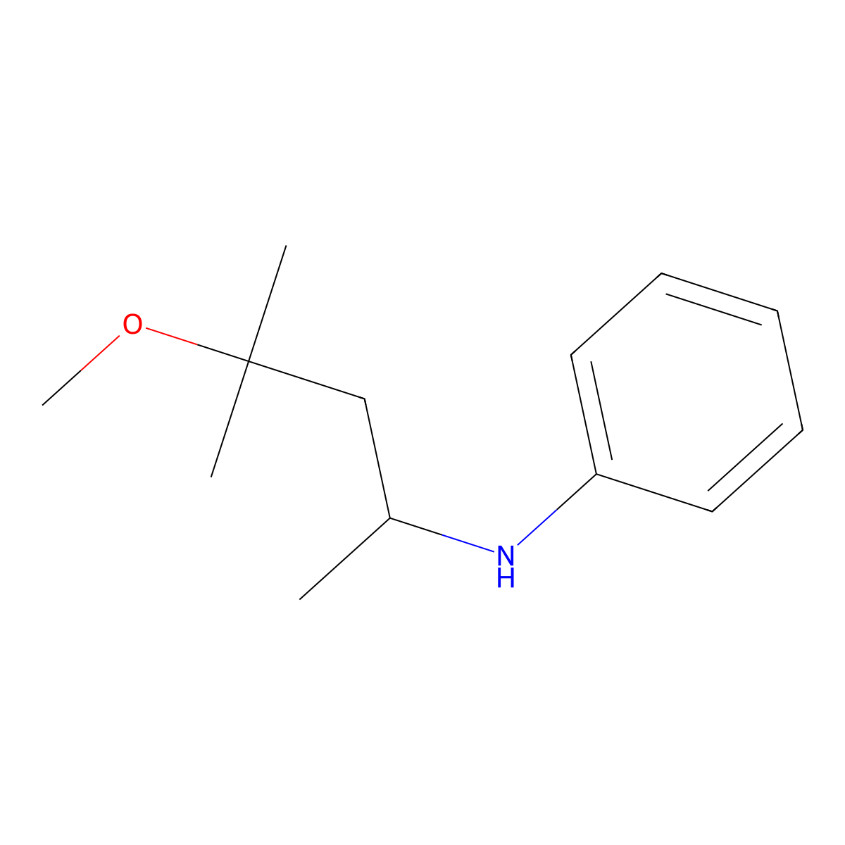 N-(4-methoxy-4-methylpentan-2-yl)aniline molecular structure, CAS 1038312-57-0