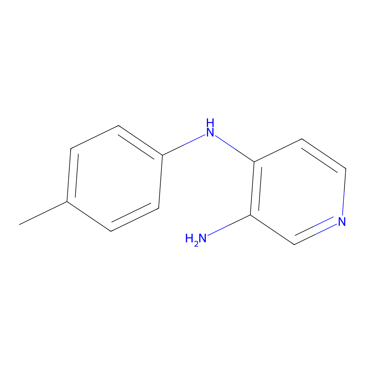 4-N-(4-methylphenyl)pyridine-3,4-diamine molecular structure, CAS 1038315-36-4
